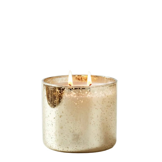 Gold Mercury Glass 16oz double wick