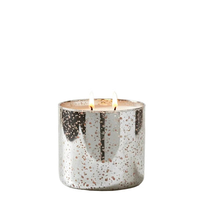 Silver Mercury Glass 16oz double wick.