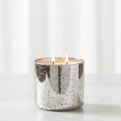 Silver Mercury Glass 16oz double wick.